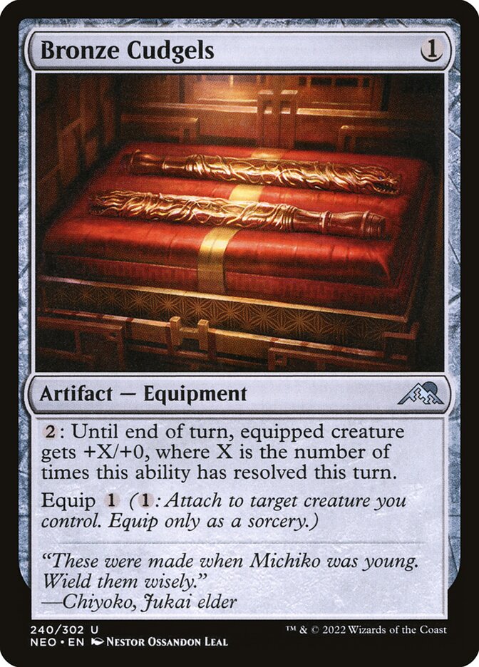 Bronze Cudgels 240/302 (Kamigawa: Neon Dynasty) 