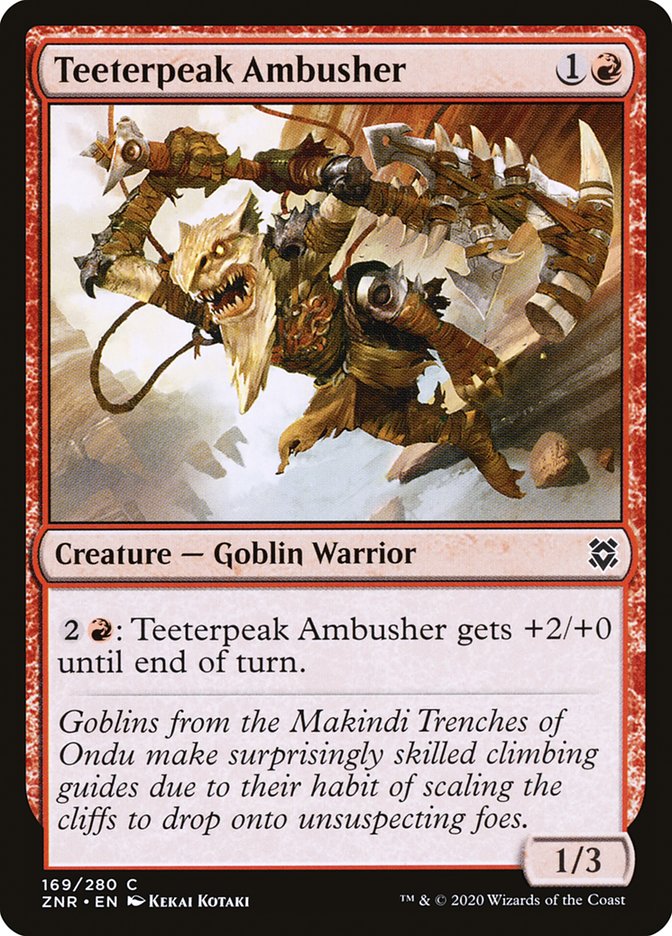 Teeterpeak Ambusher 169/280 (Zendikar Rising)  - Foil