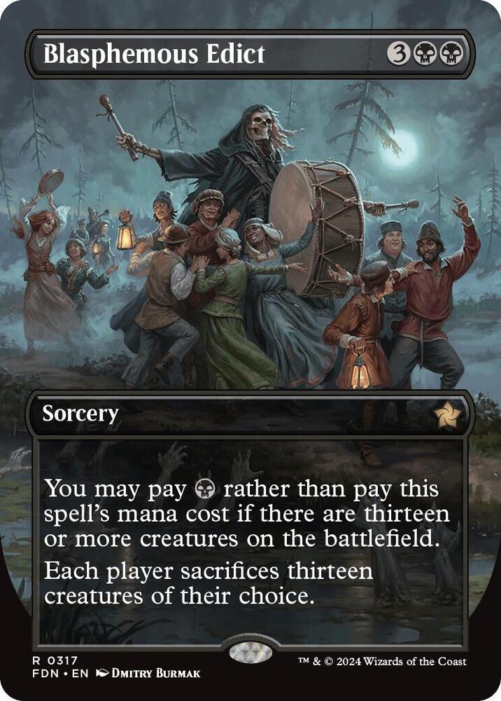 Blasphemous Edict 317/291 (Foundations)  - Borderless