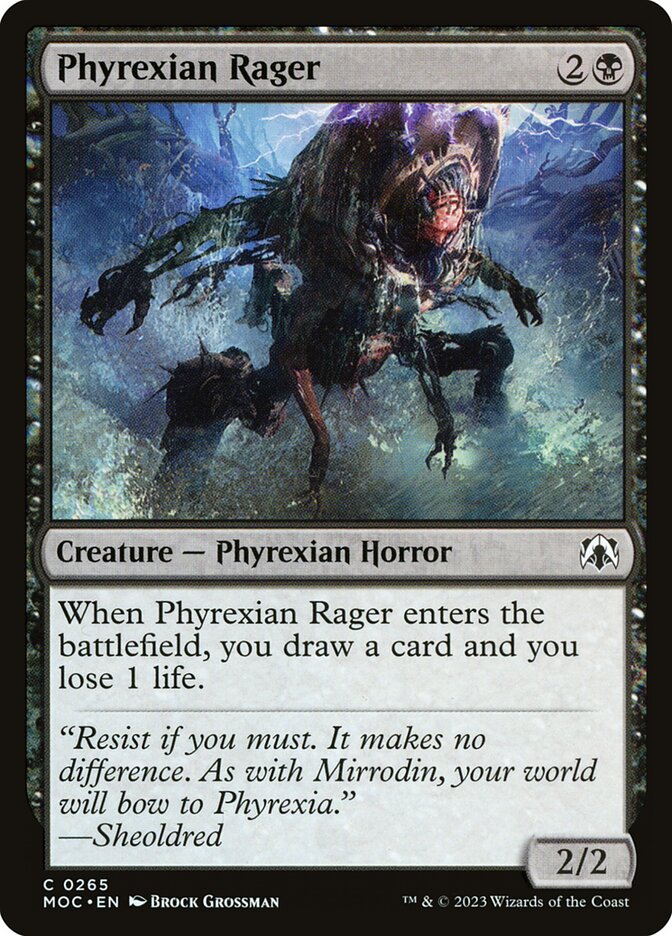 Phyrexian Rager 265 (Commander: March of the Machine) 