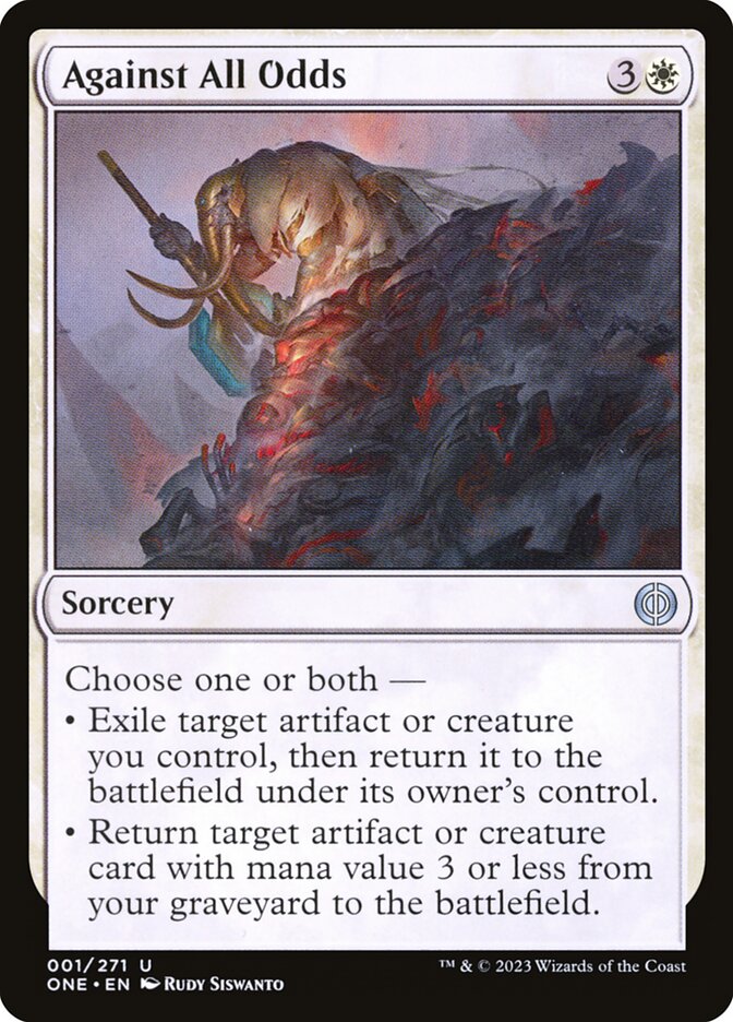 Against All Odds 1 (Phyrexia: All Will Be One)  - Foil
