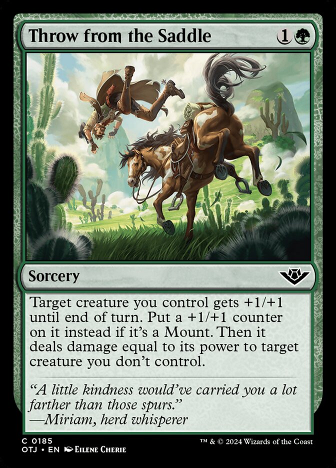 Throw from the Saddle 185/286 (Outlaws of Thunder Junction)  - Foil