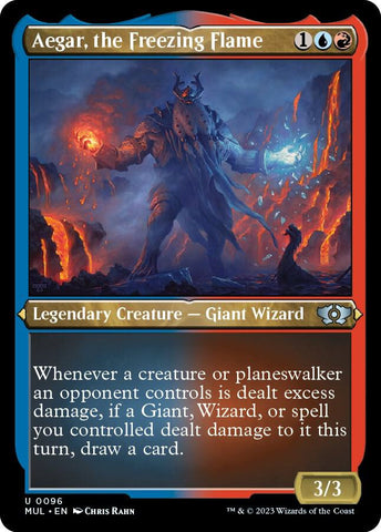 Aegar, the Freezing Flame 96/65 (March of the Machine: Multiverse Legends)  - Etched Foil