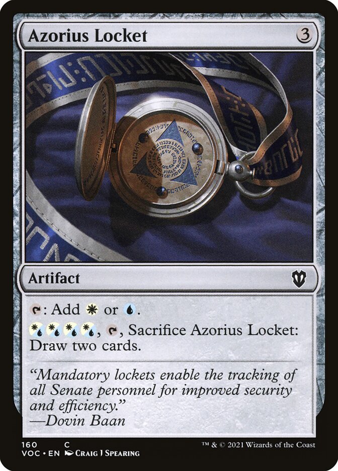 Azorius Locket 160/38 (Commander: Innistrad: Crimson Vow) 