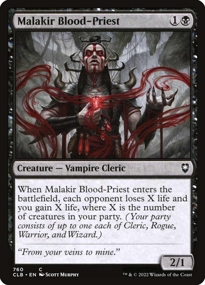 Malakir Blood-Priest 760 (Commander Legends: Battle for Baldur's Gate) 