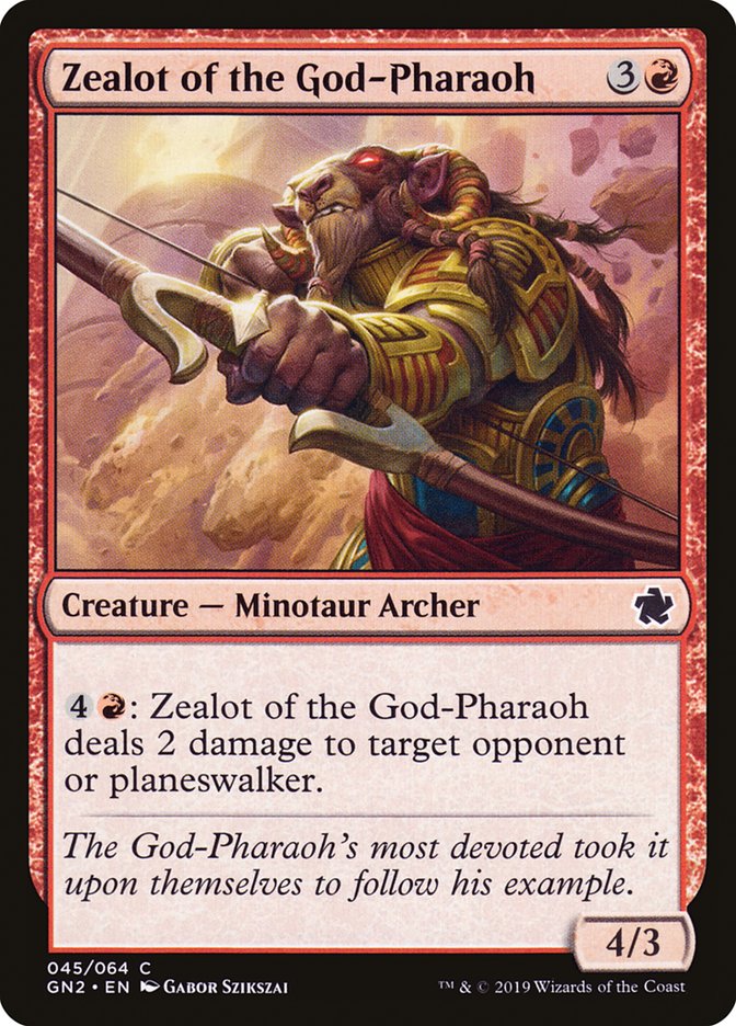 Zealot of the God-Pharaoh 45/64 (Magic Game Night 2019) 