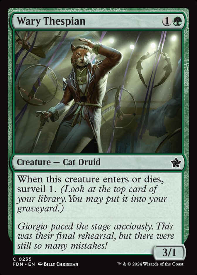 Wary Thespian 235/291 (Foundations)  - Foil