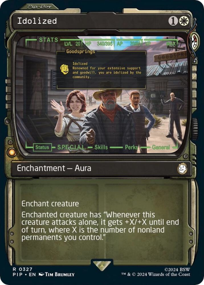 Idolized 327/326 (Universes Beyond: Fallout)  - Showcase Foil