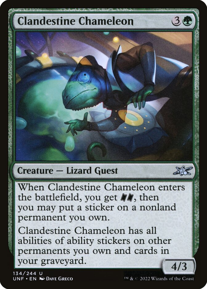 Clandestine Chameleon 134/244 (Unfinity) 