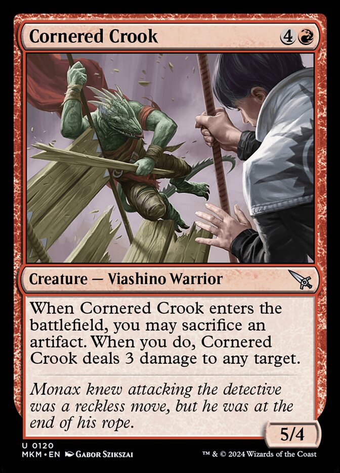 Cornered Crook 120/286 (Murders at Karlov Manor)  - Foil