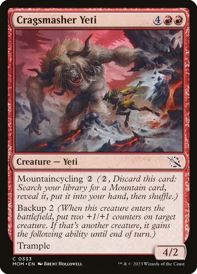 Cragsmasher Yeti 333/291 (March of the Machine)  - Foil