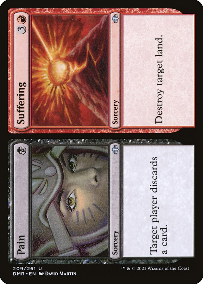 Pain // Suffering 209/261 (Dominaria Remastered)  - Foil