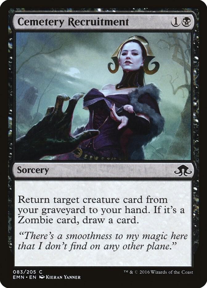 Cemetery Recruitment 83/205 (Eldritch Moon)  - Foil