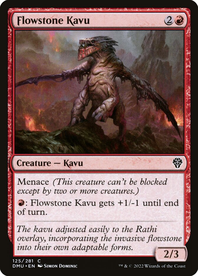 Flowstone Kavu 125/281 (Dominaria United)  - Foil