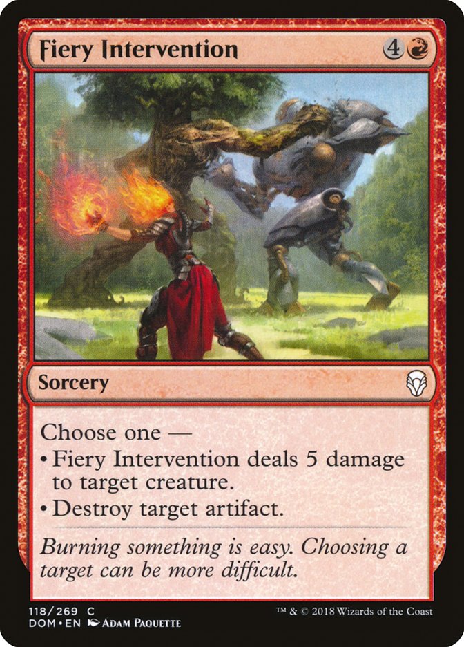 Fiery Intervention 118/269 (Dominaria) 
