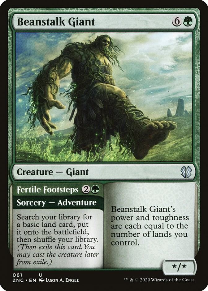 Beanstalk Giant // Fertile Footsteps 61/142 (Commander: Zendikar Rising) 