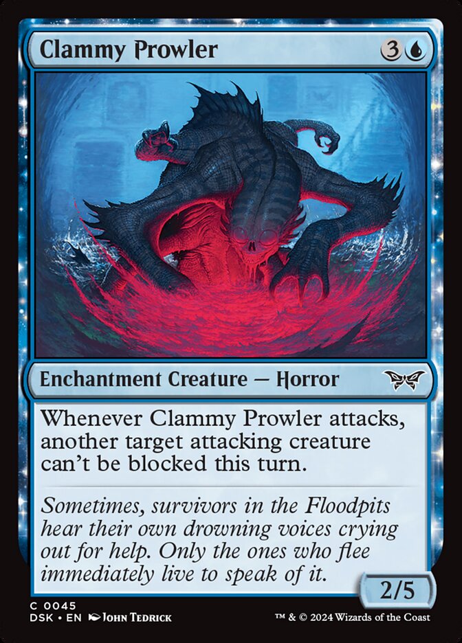 Clammy Prowler 45 (Duskmourn: House of Horror) 