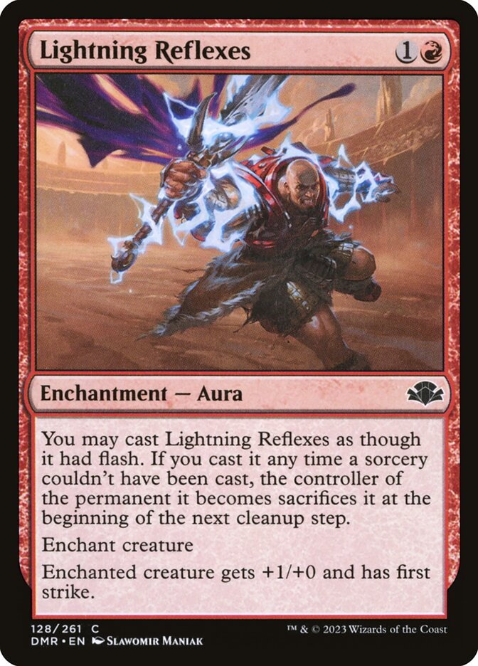 Lightning Reflexes 128/261 (Dominaria Remastered)  - Foil