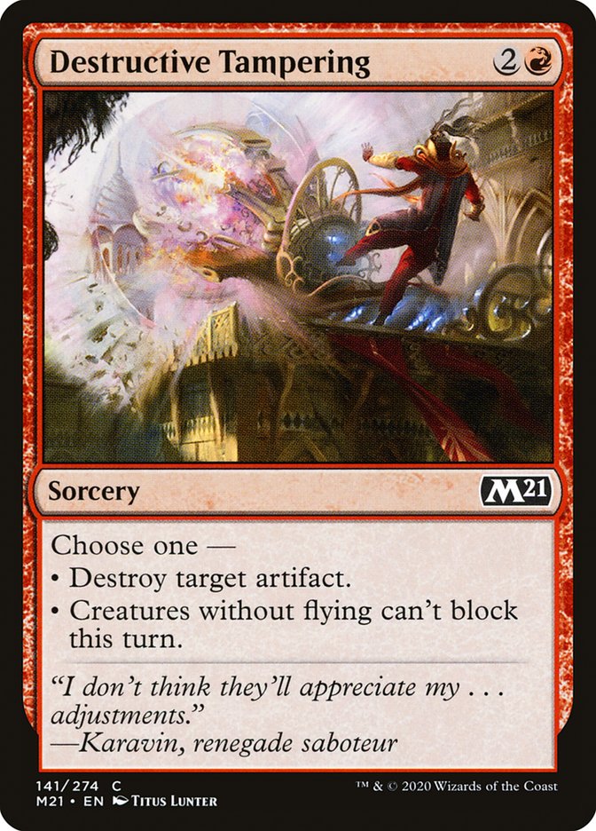 Destructive Tampering 141 (Core Set 2021) 