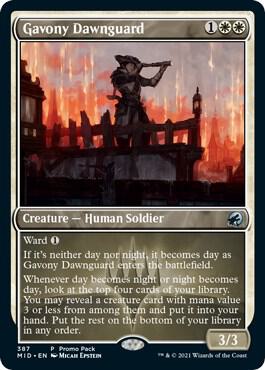 Gavony Dawnguard 387 (Promo Pack: Innistrad: Midnight Hunt)  - Foil