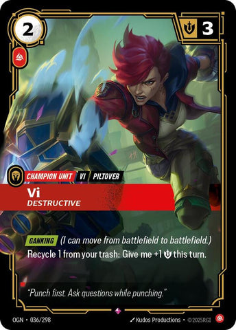 Vi - Destructive 036/298 (Origins)  - Foil