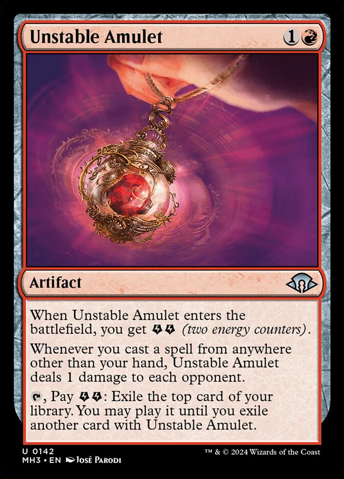 Unstable Amulet 142/319 (Modern Horizons 3) 