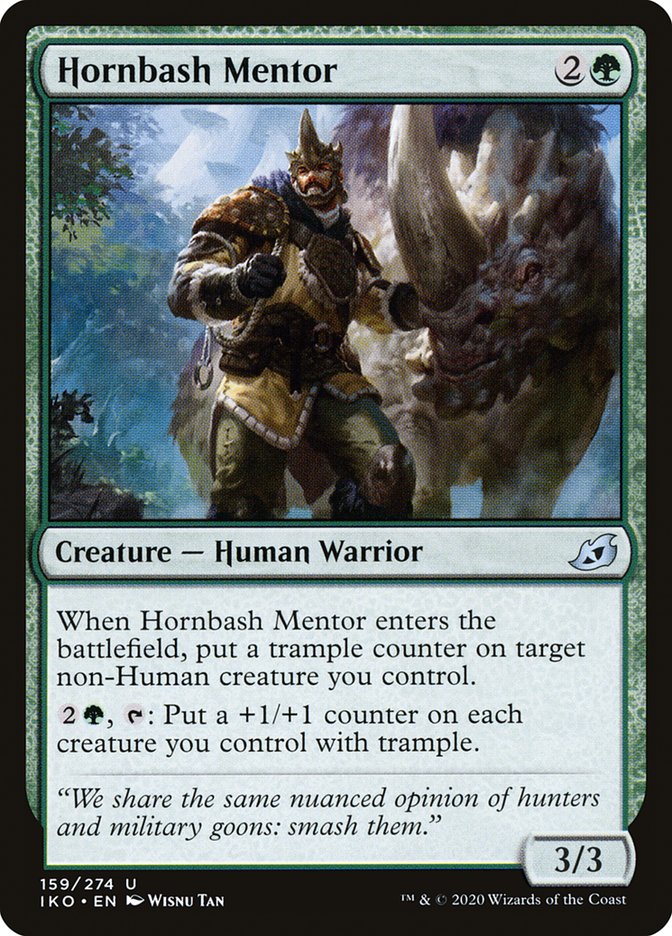 Hornbash Mentor 159/274 (Ikoria: Lair of Behemoths) 