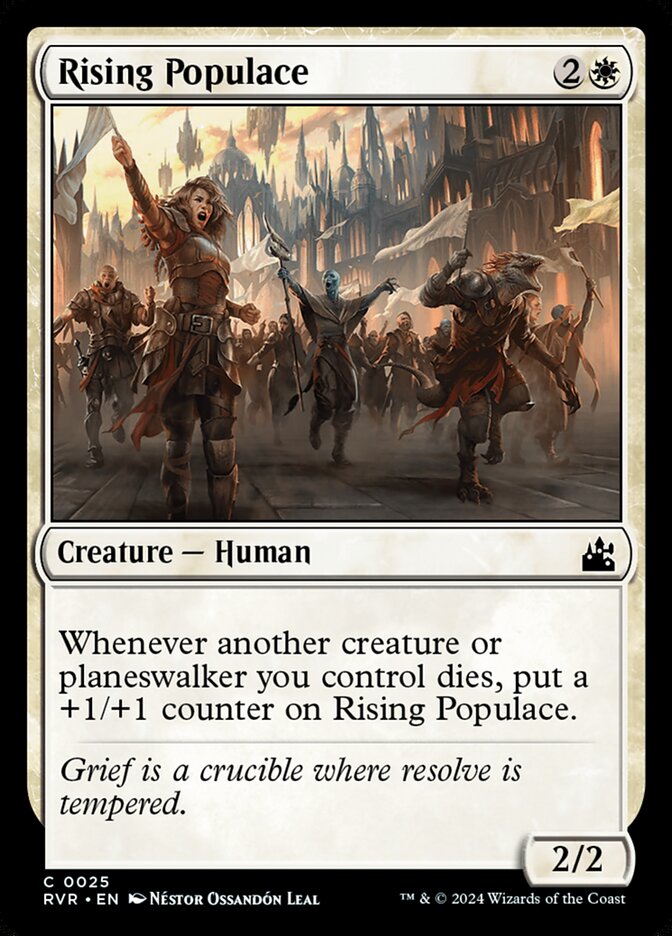 Rising Populace 25/291 (Ravnica Remastered)  - Foil