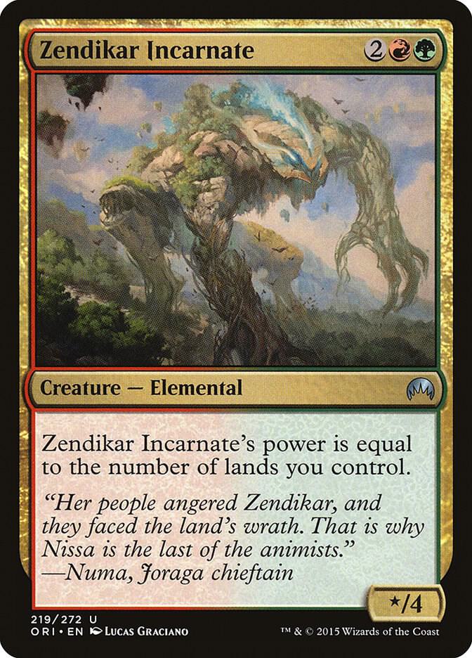 Zendikar Incarnate 219/272 (Magic Origins) 