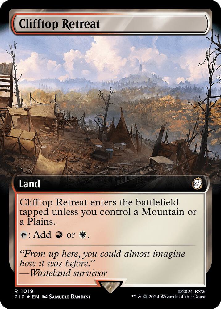 Clifftop Retreat 1019/326 (Universes Beyond: Fallout)  - Extended Art Surge Foil