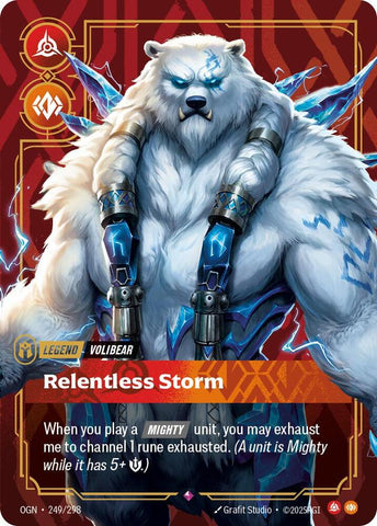 Volibear - Relentless Storm 249/298 (Origins)  - Foil