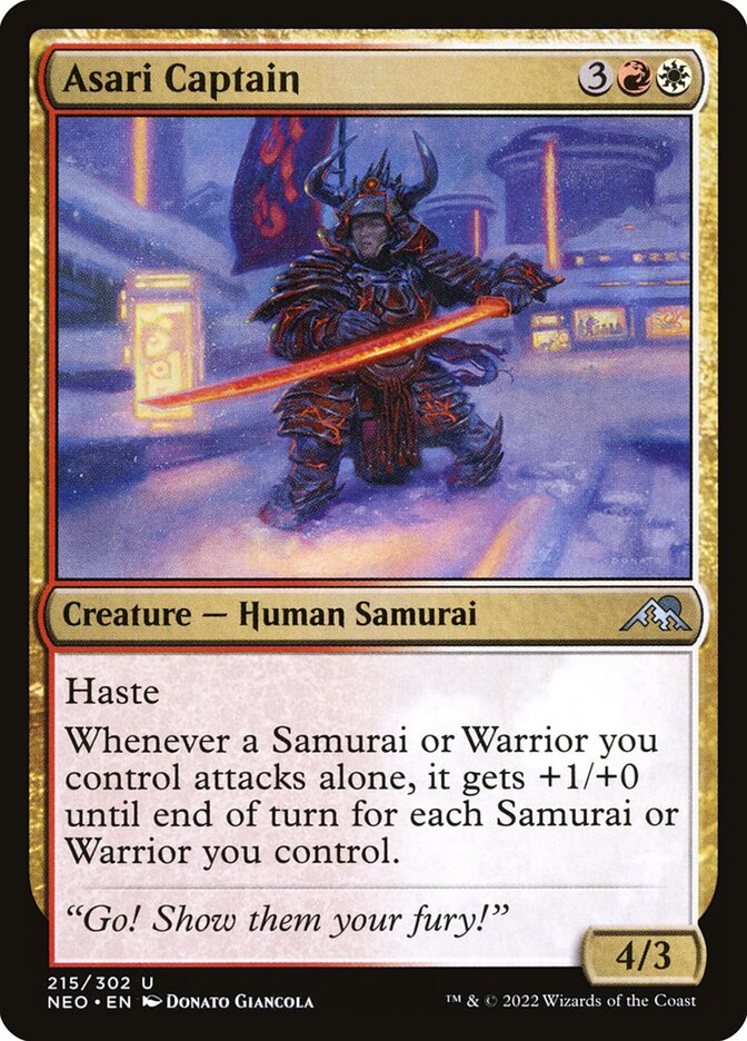 Asari Captain 215/302 (Kamigawa: Neon Dynasty) 