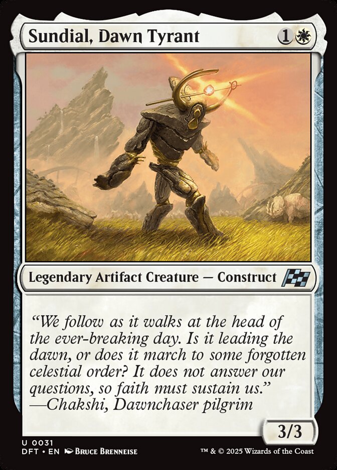 Sundial, Dawn Tyrant 31/291 (Aetherdrift)  - Foil