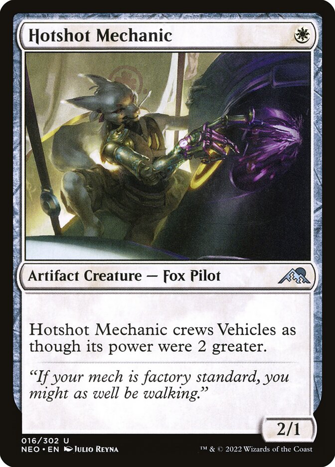 Hotshot Mechanic 16 (Kamigawa: Neon Dynasty) 