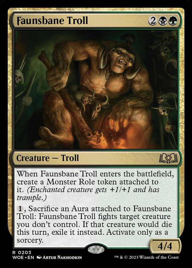 Faunsbane Troll 203/276 (Wilds of Eldraine)  - Foil