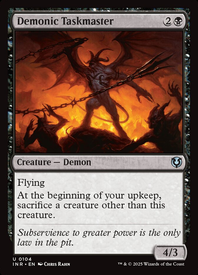 Demonic Taskmaster 104/287 (Innistrad Remastered)  - Foil