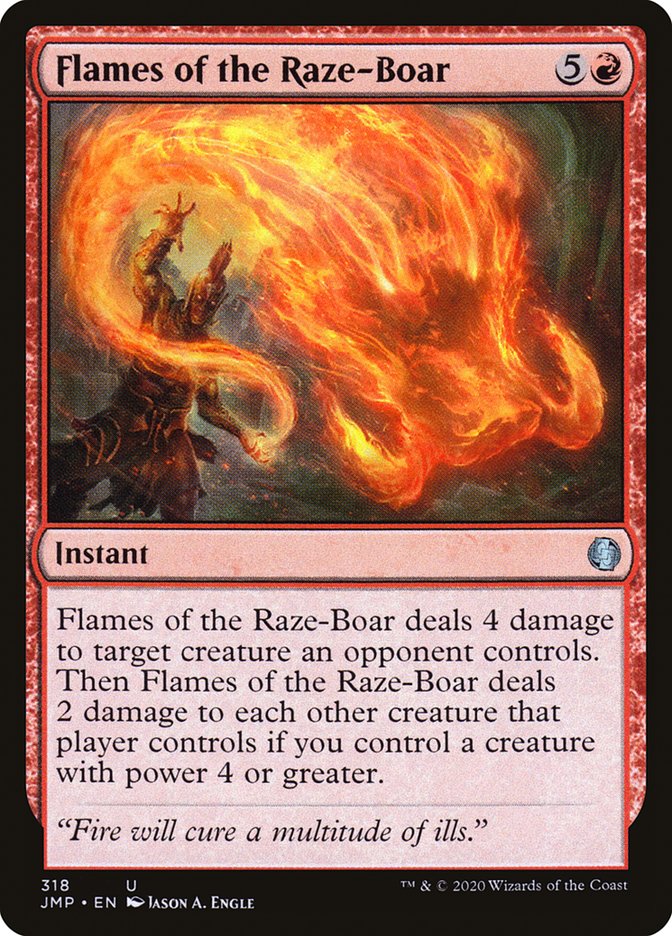 Flames of the Raze-Boar 318/495 (Jumpstart) 