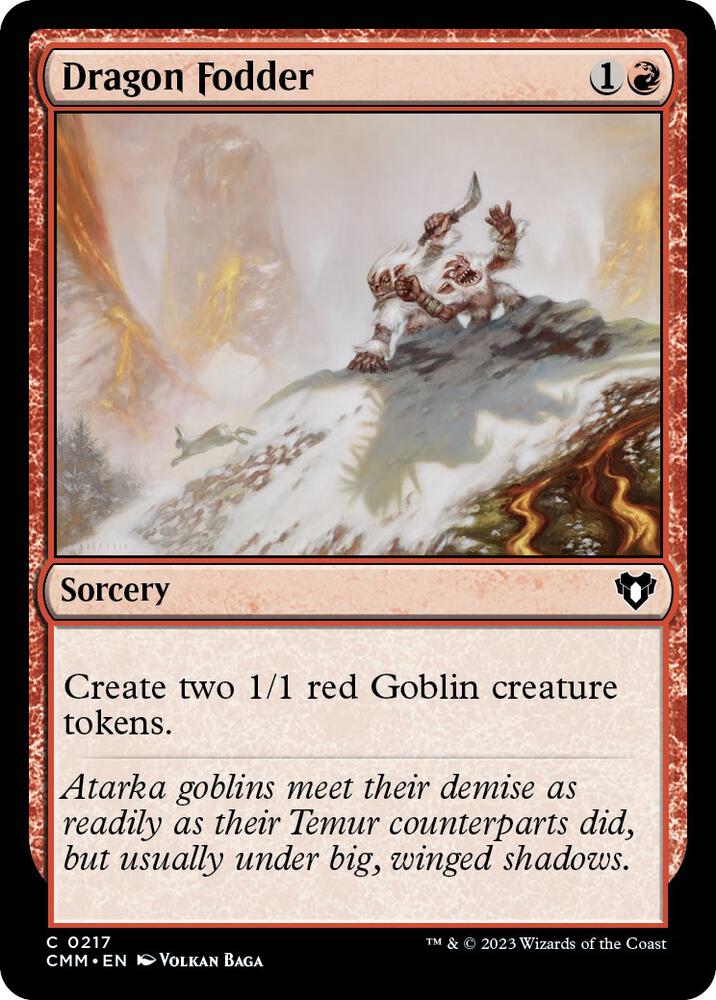 Dragon Fodder 217/451 (Commander Masters)  - Foil