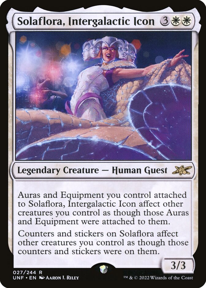 Solaflora, Intergalactic Icon 27/244 (Unfinity)  - Foil