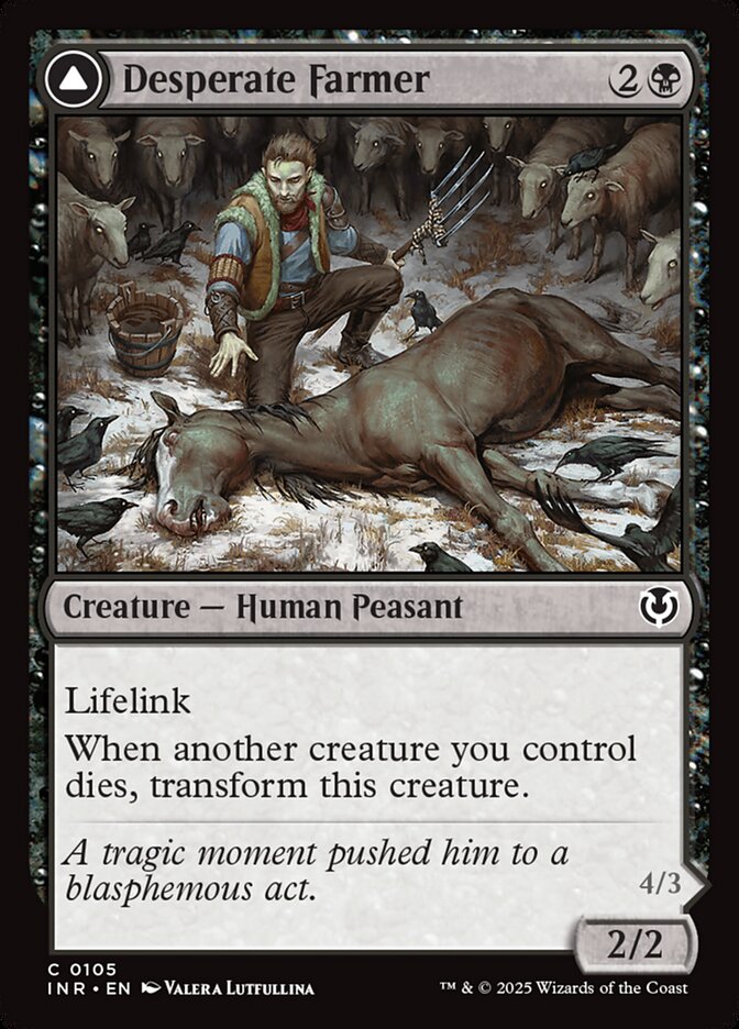 Desperate Farmer // Depraved Harvester 105/287 (Innistrad Remastered)  - Foil