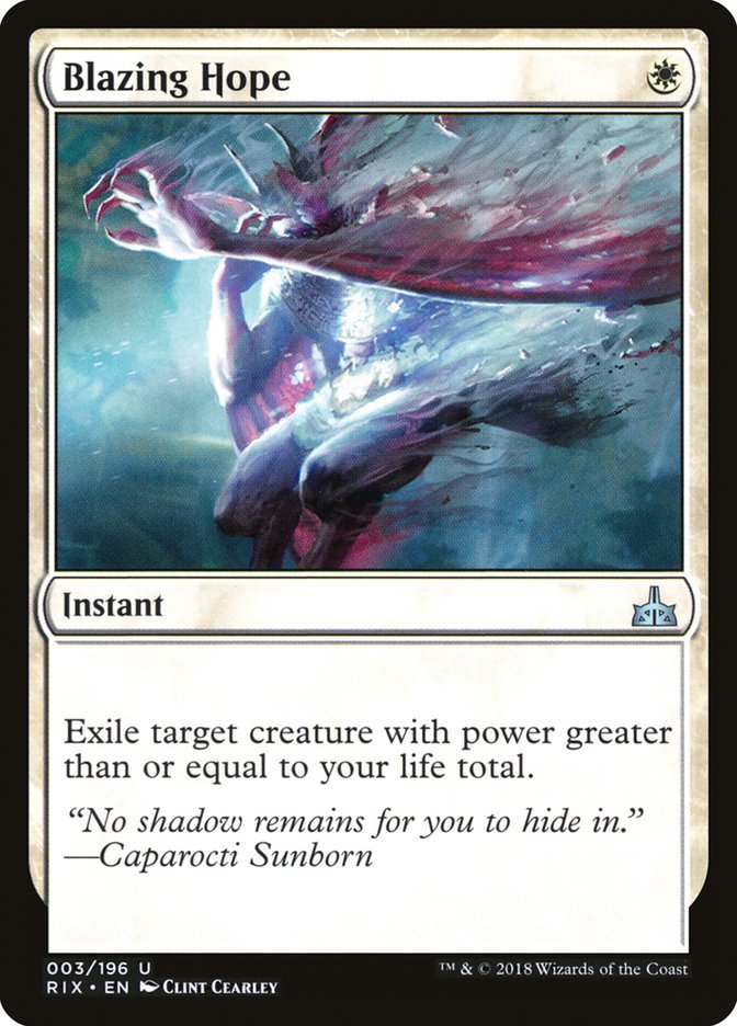 Blazing Hope 3/196 (Rivals of Ixalan) 