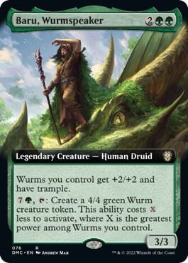 Baru, Wurmspeaker 76 (Commander: Dominaria United)  - Extended Art