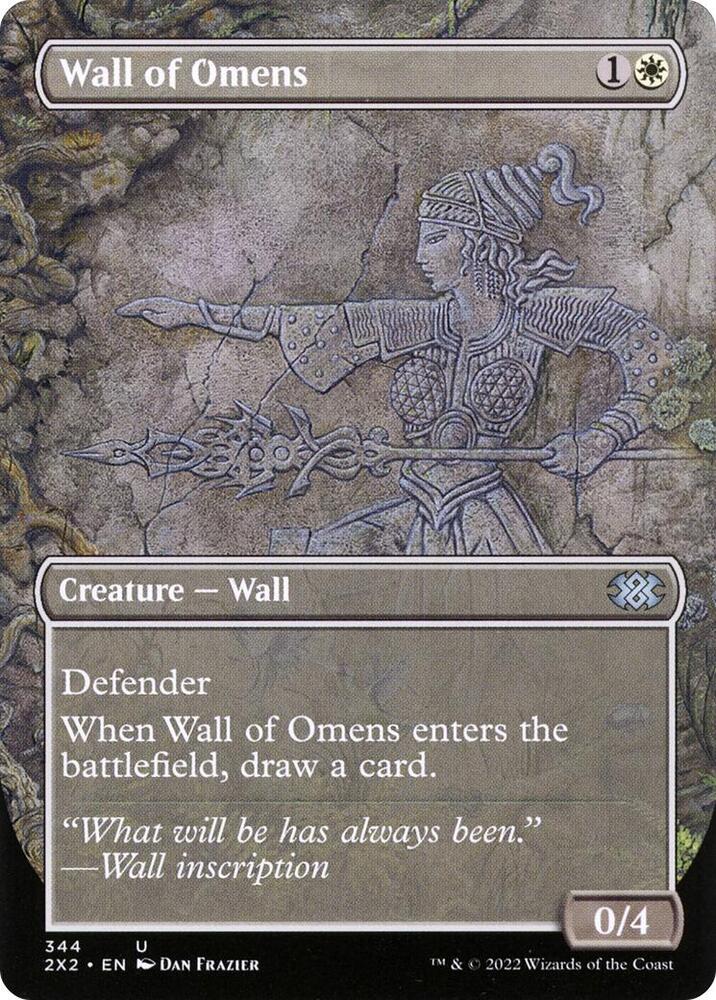 Wall of Omens Borderless 344/331 (Double Masters 2022) 