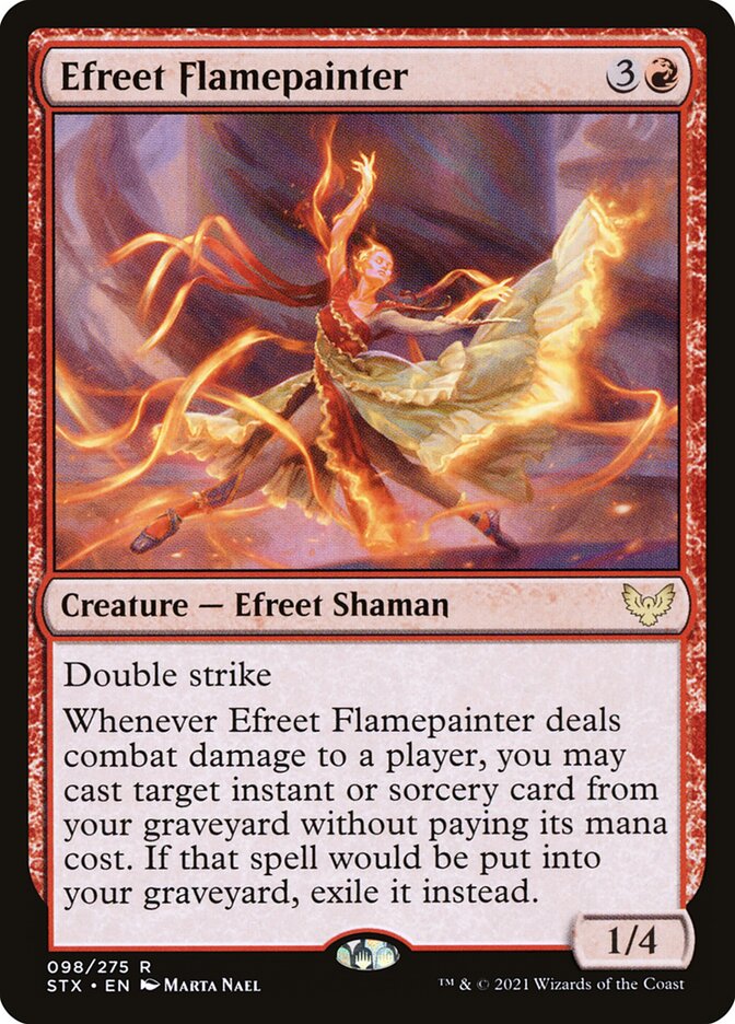 Efreet Flamepainter 98 (Strixhaven: School of Mages)  - Foil