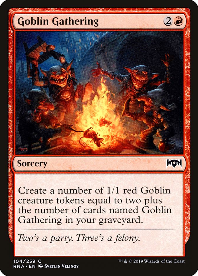 Goblin Gathering 104/259 (Ravnica Allegiance) 