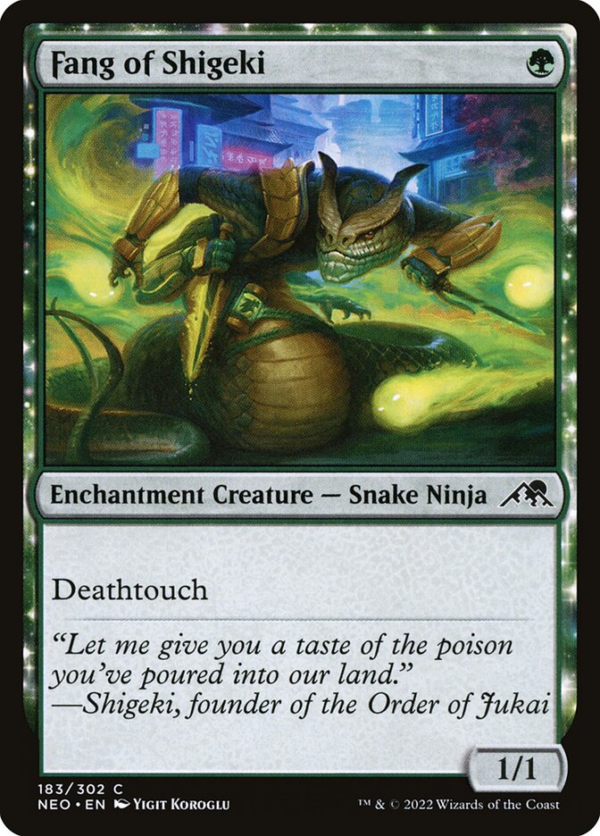 Fang of Shigeki 183/302 (Kamigawa: Neon Dynasty) 