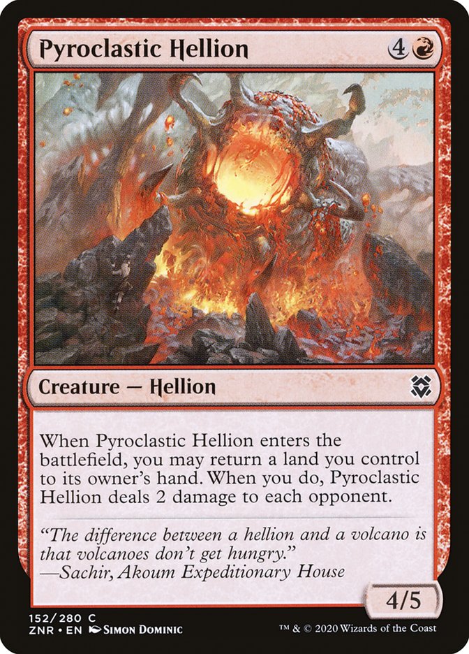 Pyroclastic Hellion 152/280 (Zendikar Rising) 
