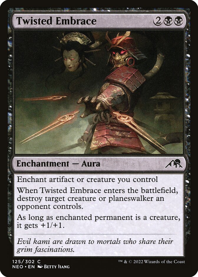 Twisted Embrace 125/302 (Kamigawa: Neon Dynasty)  - Foil