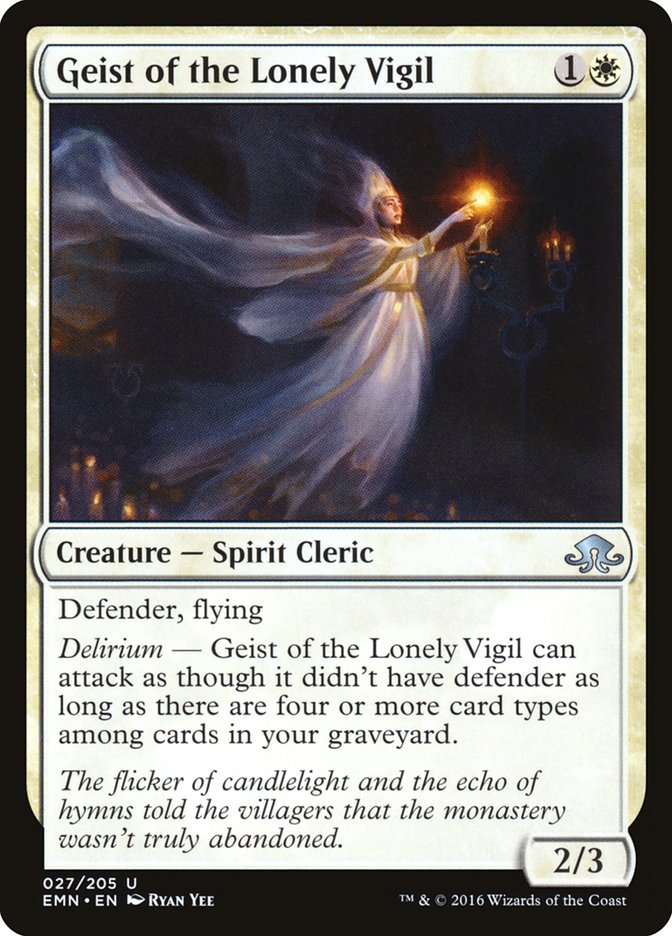 Geist of the Lonely Vigil 27/205 (Eldritch Moon) 