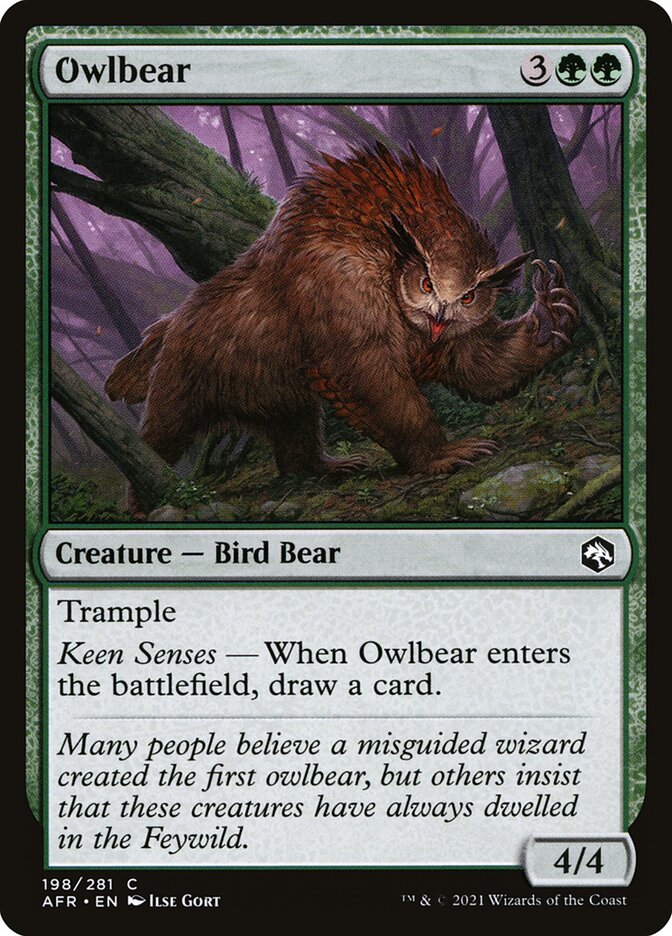 Owlbear 198 (Adventures in the Forgotten Realms)  - Foil